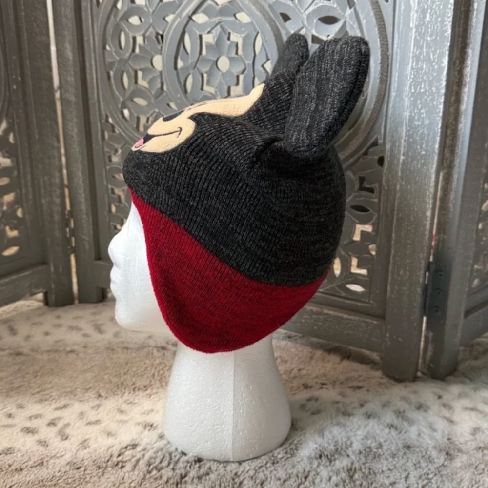 Disney Mickey Mouse fleece beanie hat boys 2T-5T Disneyland preschool winter